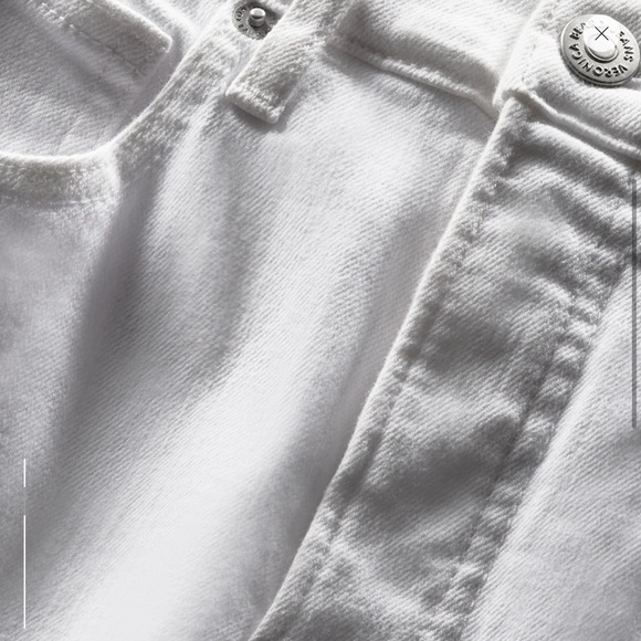 NWT! Veronica Beard- Carly Kick Flare high rise + raw hem in white. Sz 27 - Picture 2 of 14